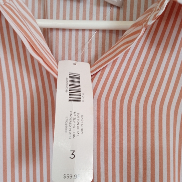Chico's women Buttom-Down easy strips size 3 - Picture 4 of 9